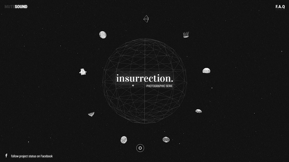 insurrection The coolest black website design examples you can find online