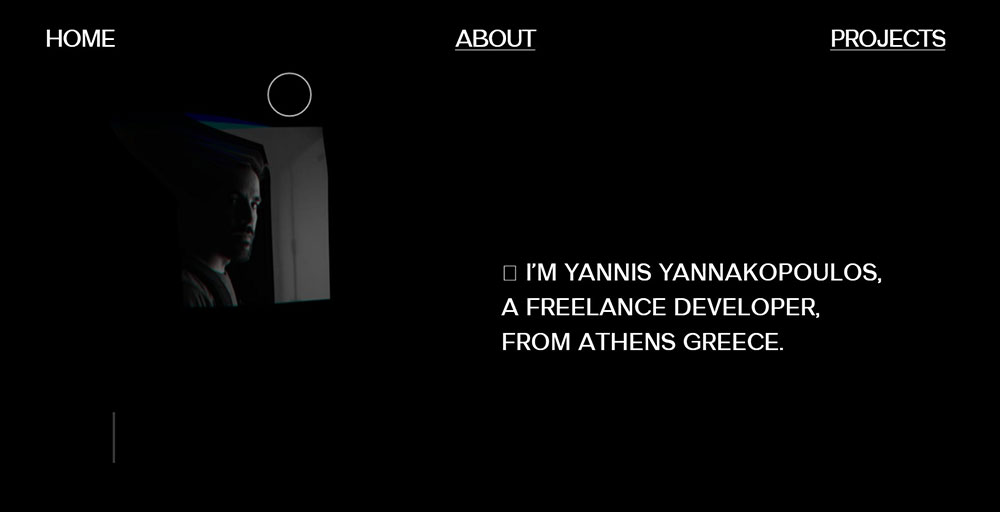 yannis The coolest black website design examples you can find online