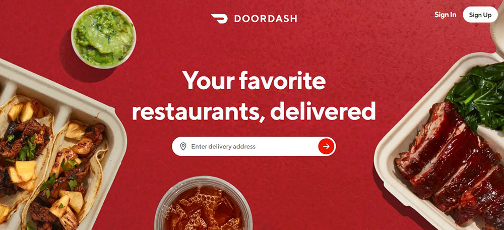 Doordash The Best Startup Websites That Impress With Their Design