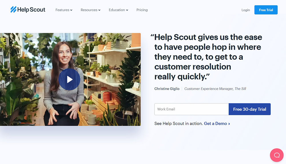 Help-Scout The Best Startup Websites That Impress With Their Design