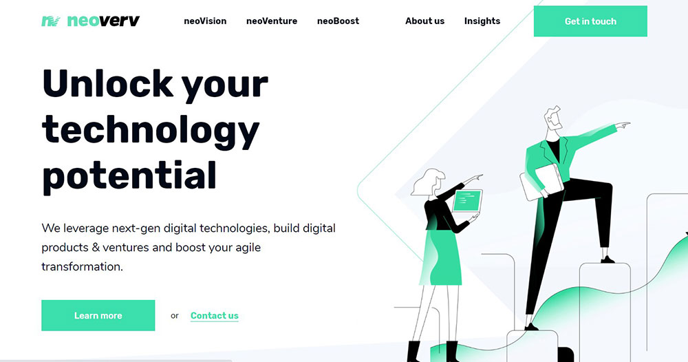 neoverv The Best Startup Websites That Impress With Their Design
