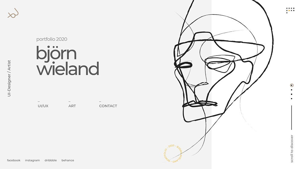 Björn-Wieland-Portfolio Impressive Animated Websites and Tools to Create Similar Ones