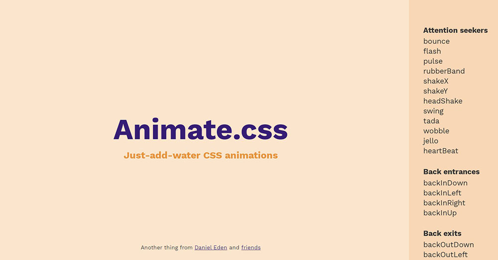 animate-css Impressive Animated Websites and Tools to Create Similar Ones