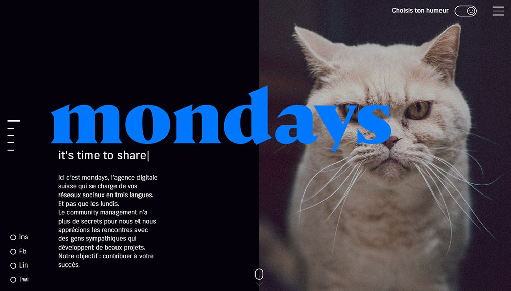 mondays The Best Blue Websites With Awesome Color Schemes