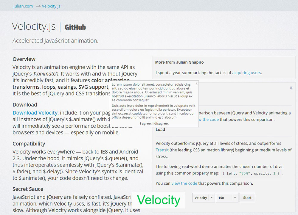 velocity Impressive Animated Websites and Tools to Create Similar Ones