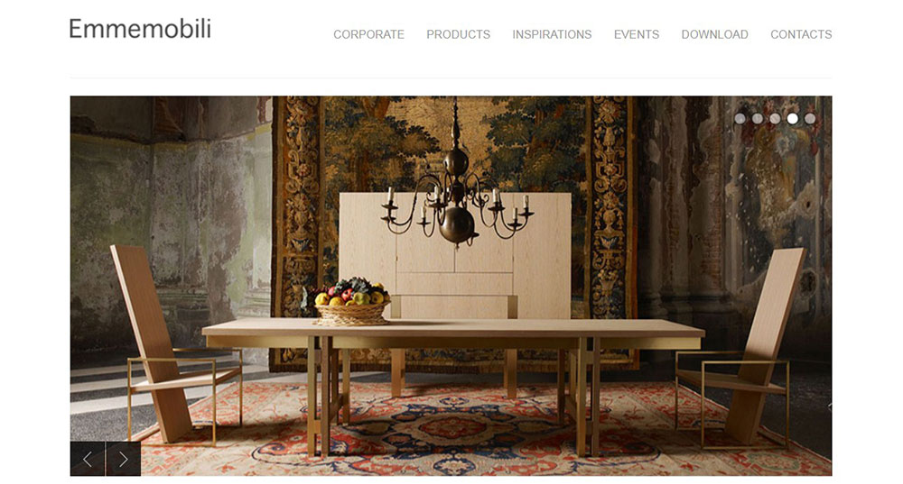 Emmemobili Impressive Luxury Website Design Examples