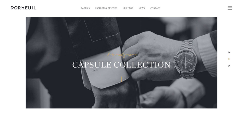 luxury-fabric Impressive Luxury Website Design Examples