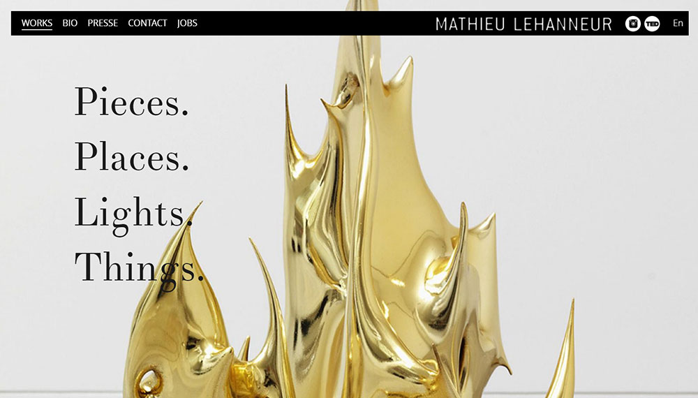 mathieu-lehanneur Impressive Luxury Website Design Examples