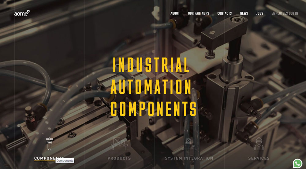 ACME Corporate Website Design Examples and WP Themes to Build Your Own