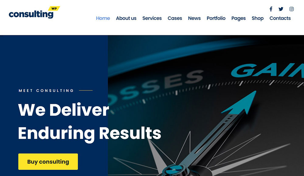 Consulting Corporate Website Design Examples and WP Themes to Build Your Own