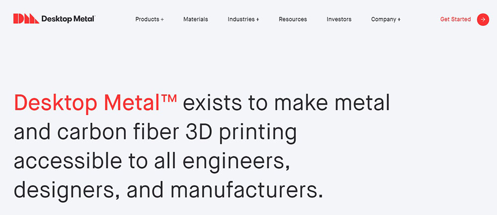 Desktop-Metal Corporate Website Design Examples and WP Themes to Build Your Own