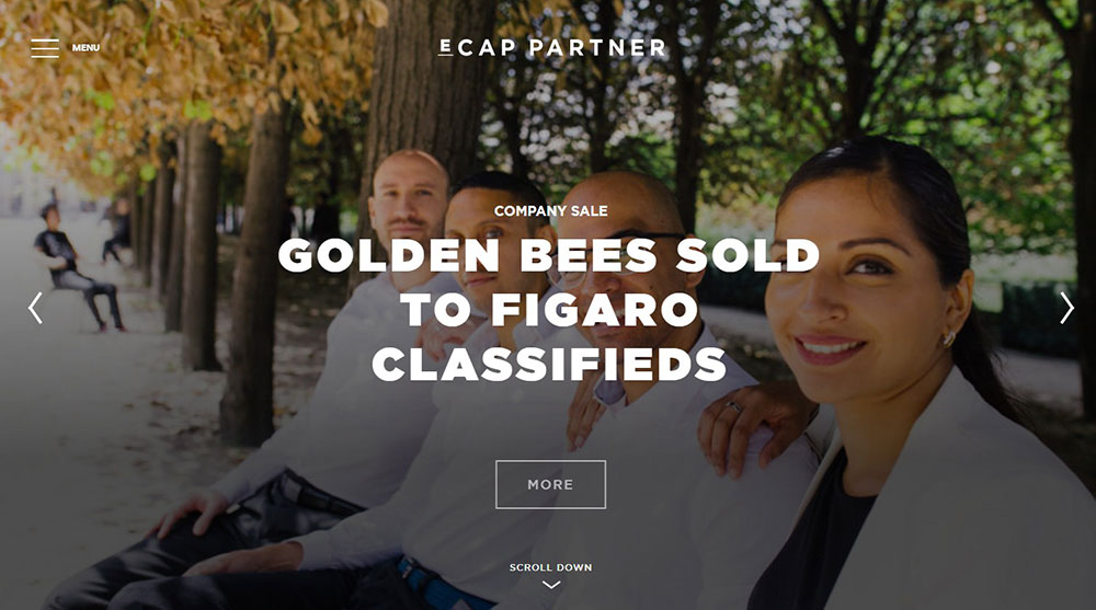 Ecap-Partner Corporate Website Design Examples and WP Themes to Build Your Own