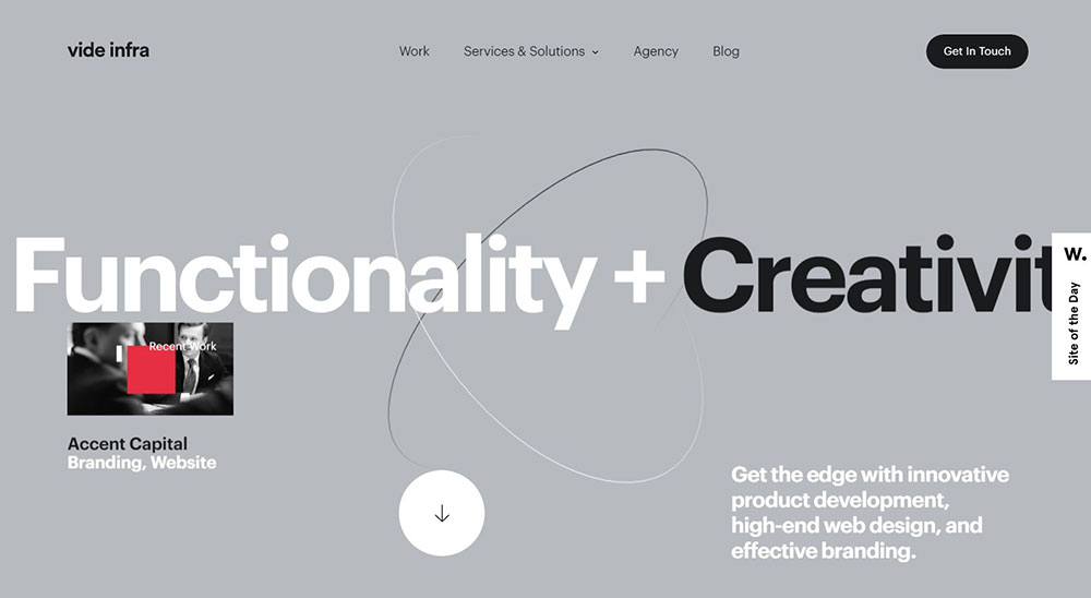 Vide-Infra Corporate Website Design Examples and WP Themes to Build Your Own