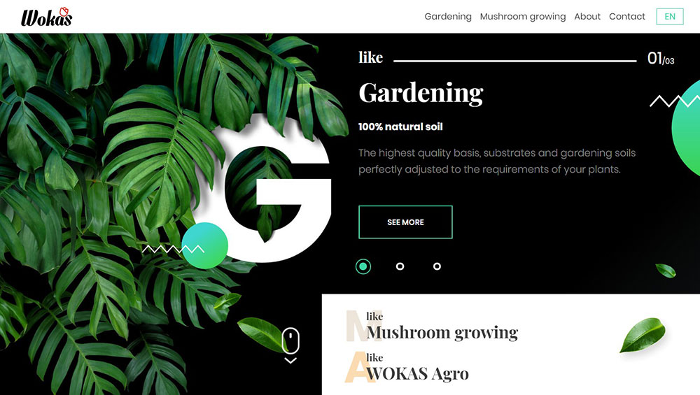 Wokas Corporate Website Design Examples and WP Themes to Build Your Own