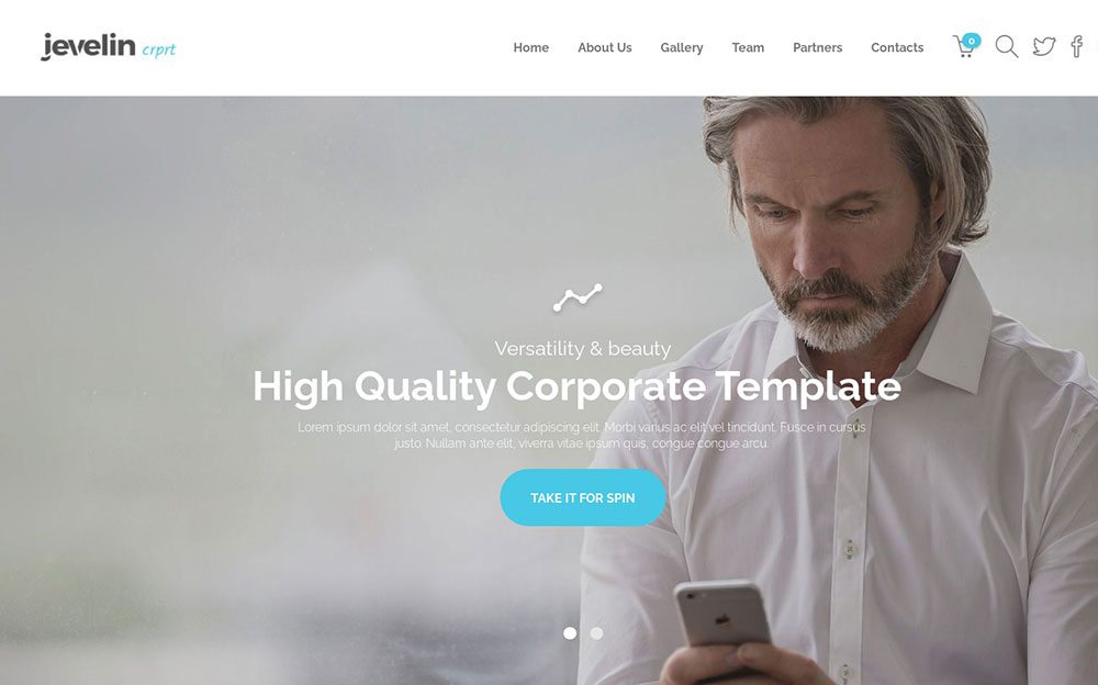 jevelin Corporate Website Design Examples and WP Themes to Build Your Own