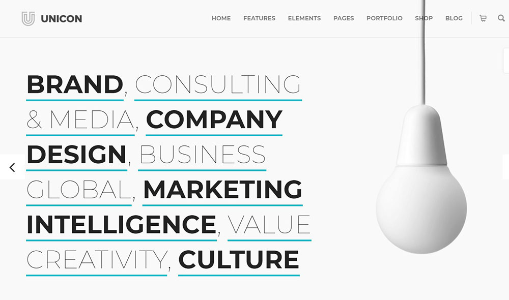 unicon Corporate Website Design Examples and WP Themes to Build Your Own