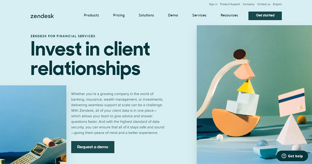 Zendesk Great Looking Websites With A Calm Color Palette