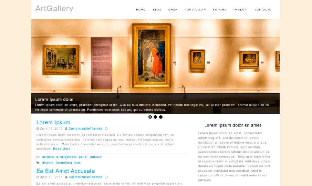 Art-Gallery-Responsive-WordPress-Theme The Top Entertainment WordPress Themes to Check Out