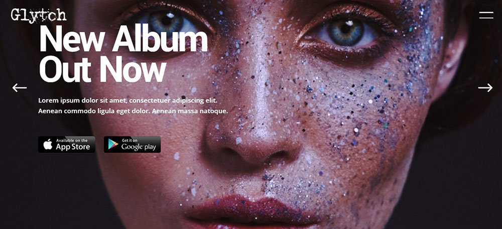 glytch The Best WordPress Themes for Musicians to Choose From