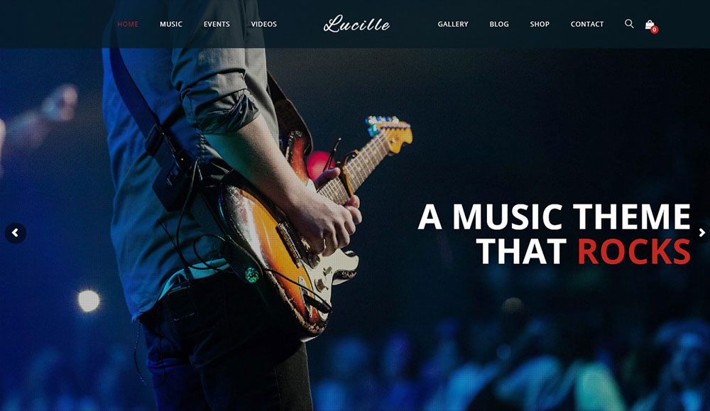 lucille The Best WordPress Themes for Musicians to Choose From