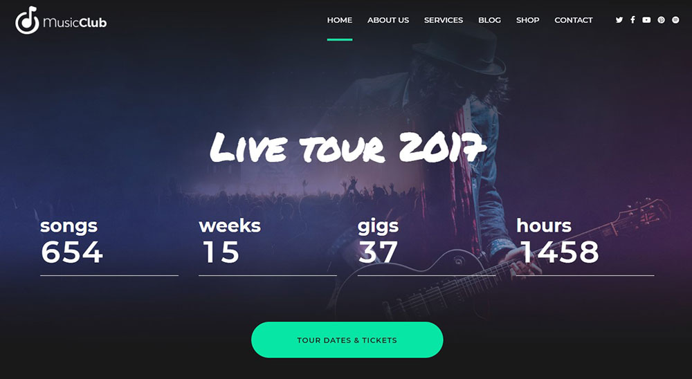 music-club The Best WordPress Themes for Musicians to Choose From