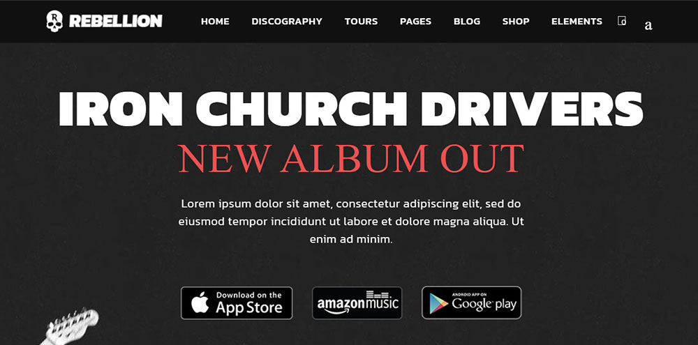 rebellion The Best WordPress Themes for Musicians to Choose From
