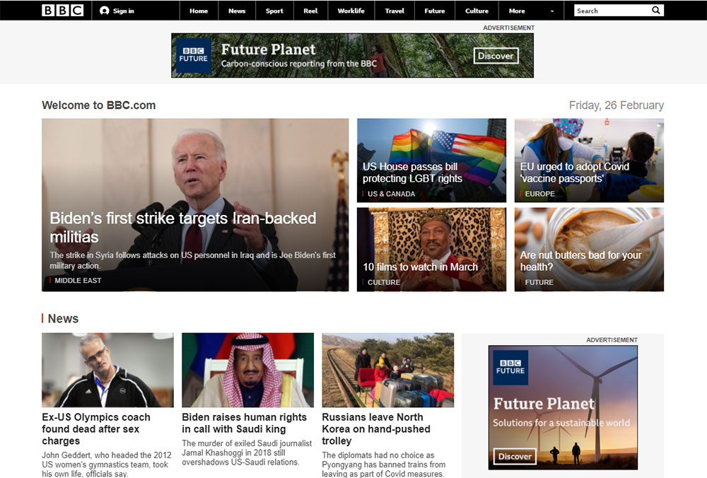 BBC Accessible Websites Examples To Inspire You