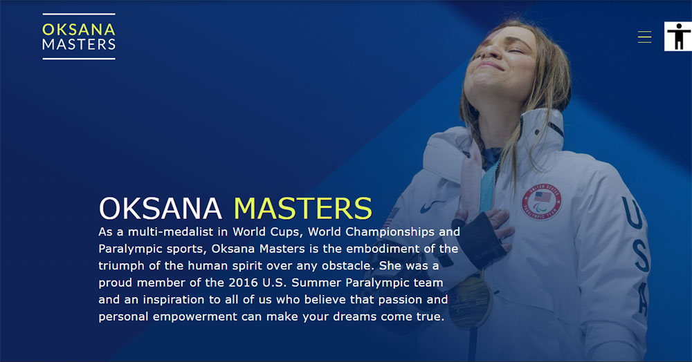 Oksana-Masters-USA Accessible Websites Examples To Inspire You