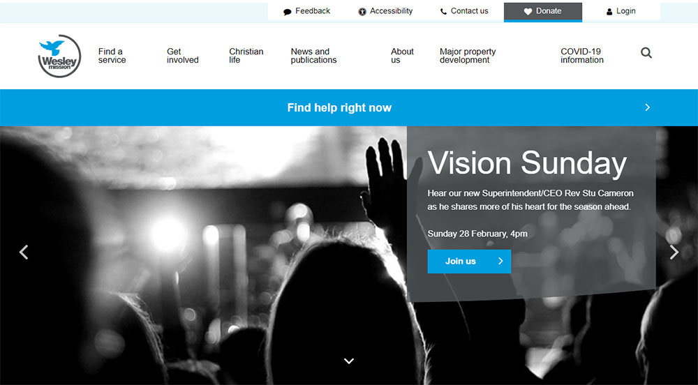 Wesley-Mission Accessible Websites Examples To Inspire You
