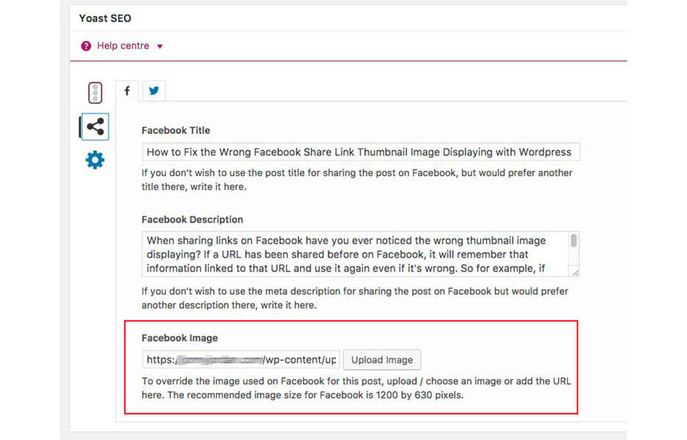 Facebook button returns error when clicked - Website Bugs