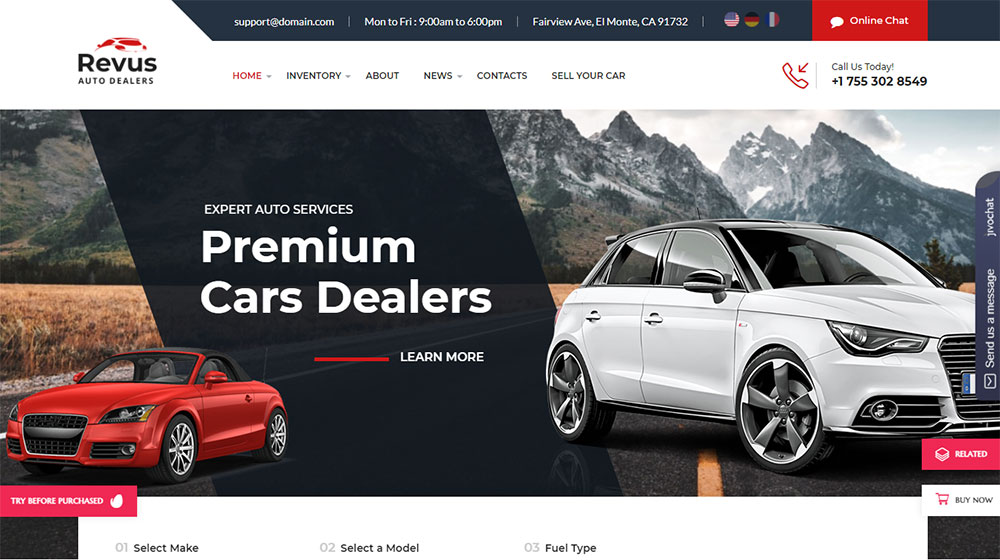 Pick the Best Automotive WordPress Theme from This Selection