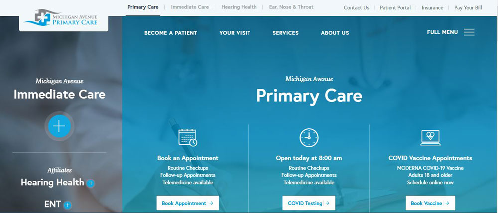 michigan avenue primary care patient portal