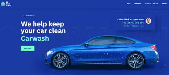 Sleek Car Wash Website Design Examples to Inspire You