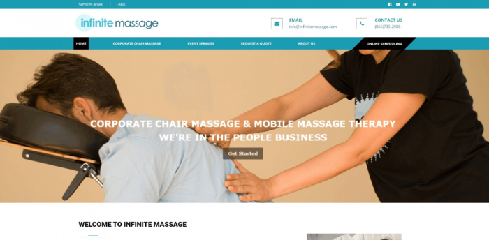 The Best Massage Therapist Website Design Examples