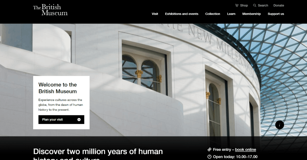 The Best Museum Website Design You Can See Today