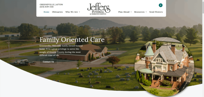Sombre Funeral Websites With Interesting Web Design