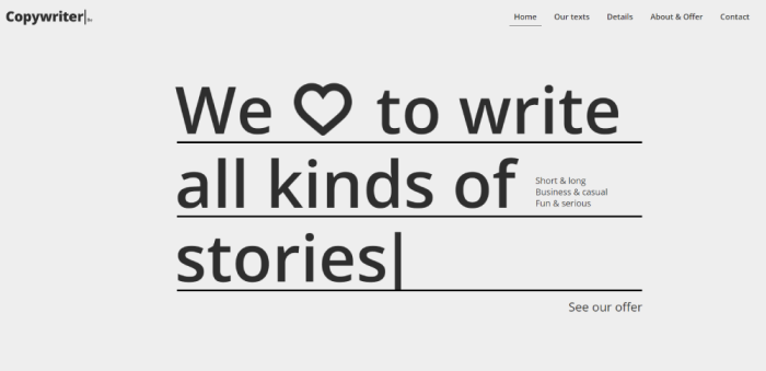 Stunning Writer Website Design Examples to Copy