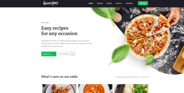 Jaw-Dropping Recipe Website Design Examples