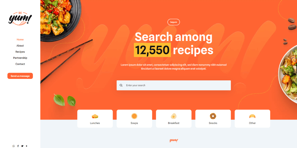 Jaw-Dropping Recipe Website Design Examples