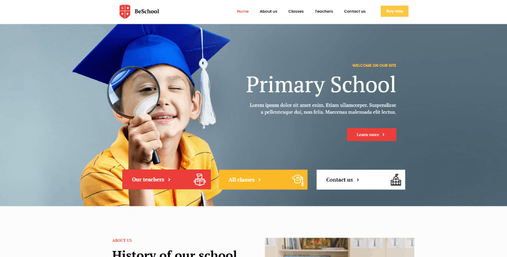 creative education website design