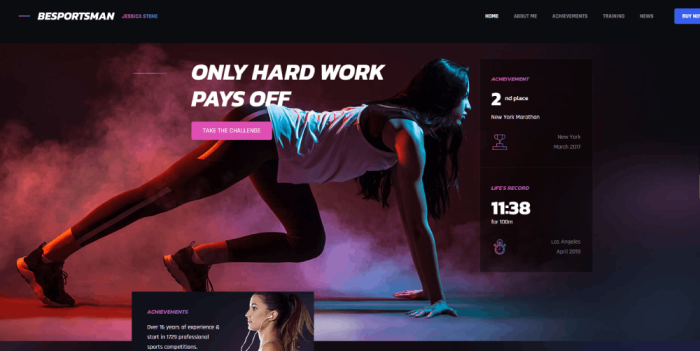 Jaw-Dropping Sports Website Design Examples