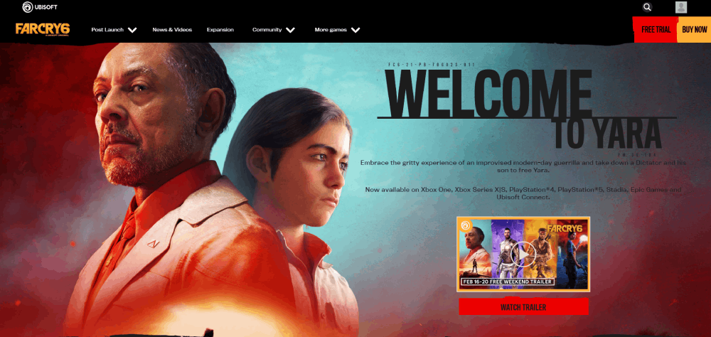 Game Studio Website Design UI