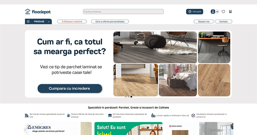 FloorDepot.ro, a Magento-based website