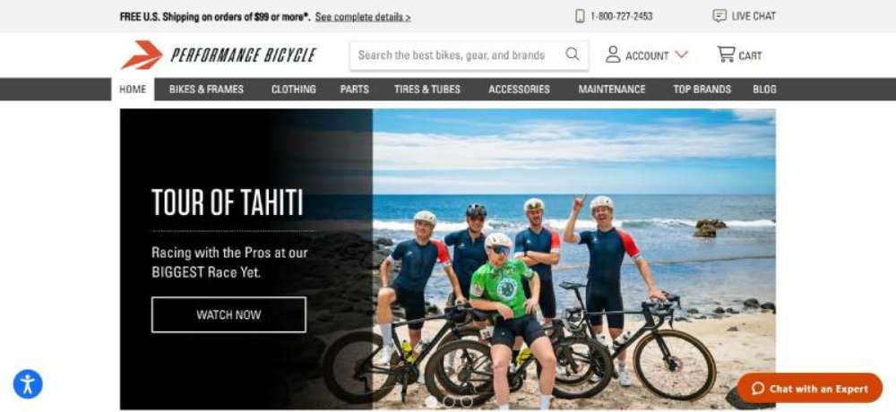 Cycling website outlet