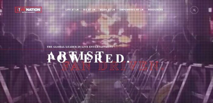 Top Entertainment Website Design Examples