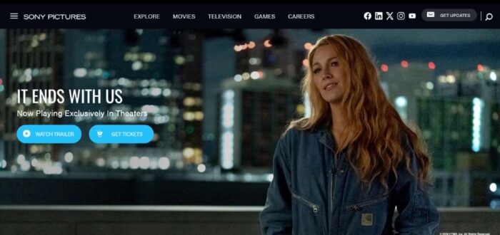 Top Entertainment Website Design Examples