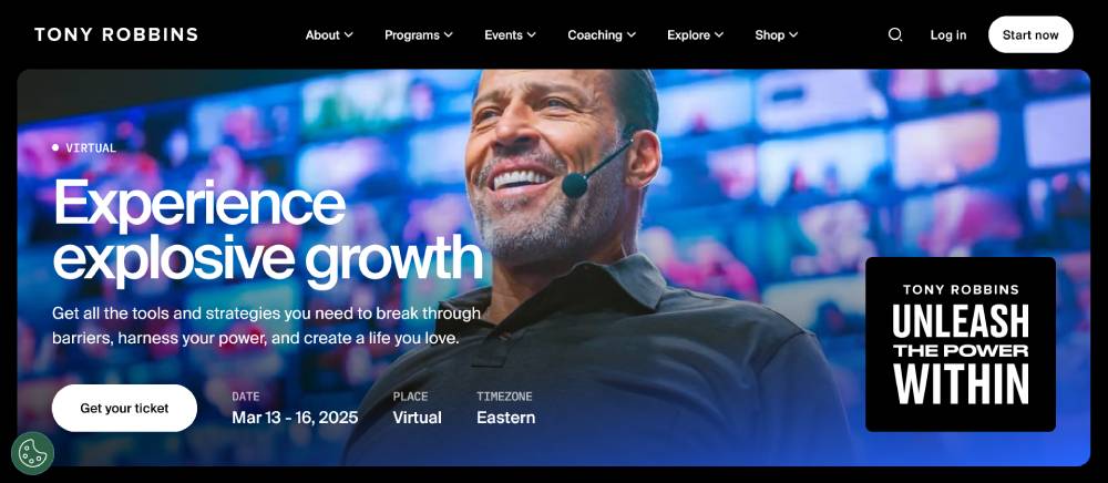 Tony-Robbins-Unleash-The-Power-Within1 Understanding the Different Types of Landing Pages