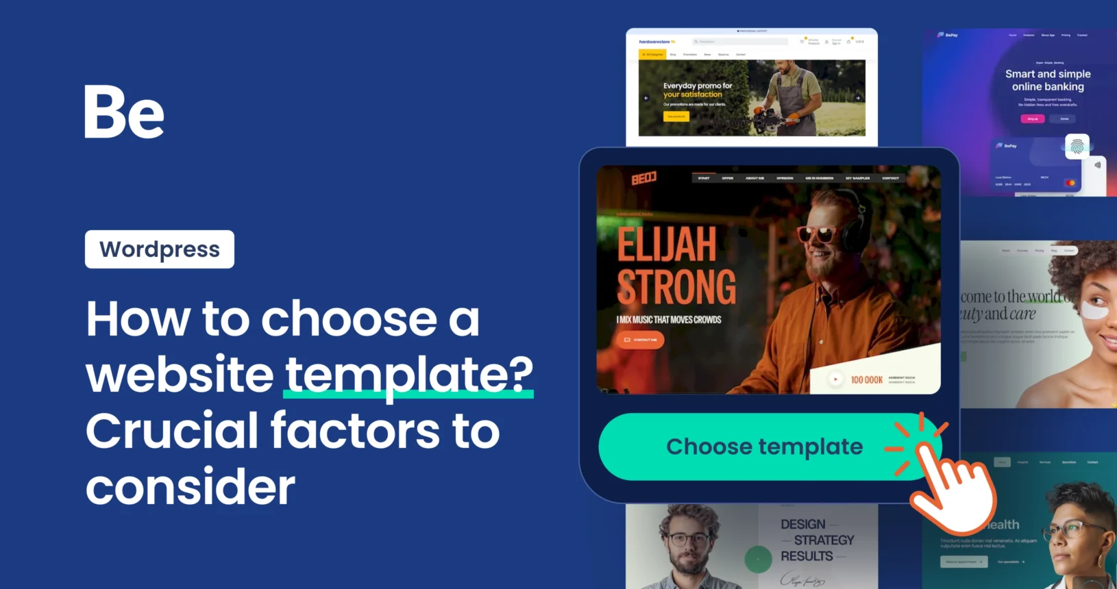 How to choose a website template - Crucial factors to consider